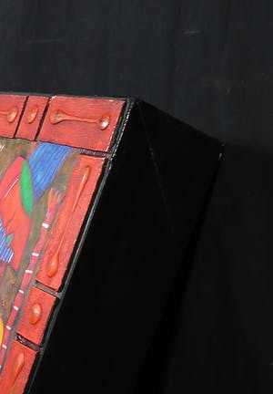 Clemens Briels - Acryl en collage op hout, Zonder titel (met ophangsysteem) kopen? Bied vanaf 1!