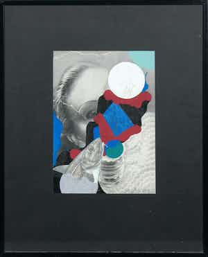 Henri Plaat - Gemengde techniek, Zonder titel - Ingelijst verkocht voor € 50!