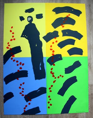 Jef Diederen - Zeefdruk - 1991 kopen? Bied vanaf 70!