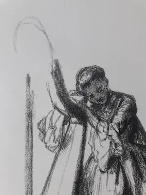 David Bles - "Pauserende harpspeelster" kopen? Bied vanaf 10!