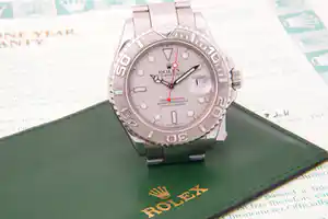 Originele Rolex 16622 Yacht Master Oyster Date - platina Bezel verkocht voor € 3500!