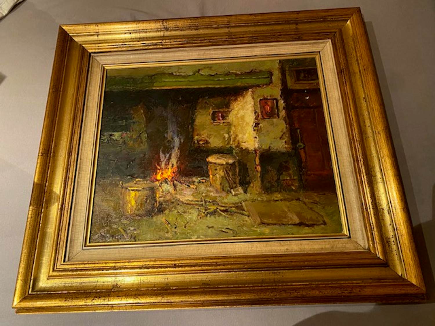 Albert Demoen - Bij de open haard kopen? Bied vanaf 75!