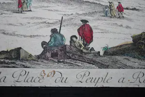 Jacques Chéreau - ets van Rotterdam ,1770 en verso een ets van Rome kopen? Bied vanaf 50!