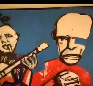 Herman Brood - schilderij, Free Record Fame III, 230 x 190 cm + HB-M Certificaat, TOPWERK kopen? Bied vanaf 4500!