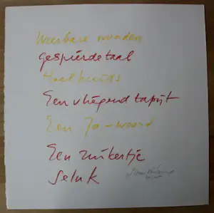 Simon Vinkenoog - Twee handgesigneerde litho's - 1993 kopen? Bied vanaf 115!