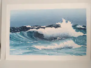 Niet of onleesbaar gesigneerd - Opspattend water, levendig beeld kopen? Bied vanaf 1!