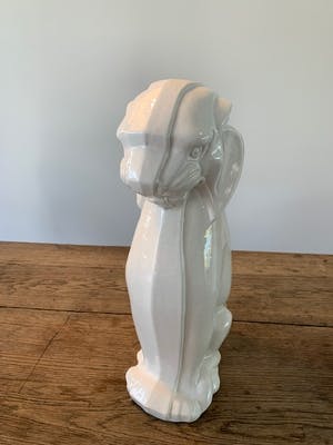 Curiosa - Zeer decoratieve grote beelden in vorm van Leeuw (2) - Aardewerk Italië jaren 70 kopen? Bied vanaf 50!