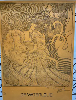 Jan Toorop - Affiche de Waterlelie, gedicht Frederik van Eeden kopen? Bied vanaf 20!