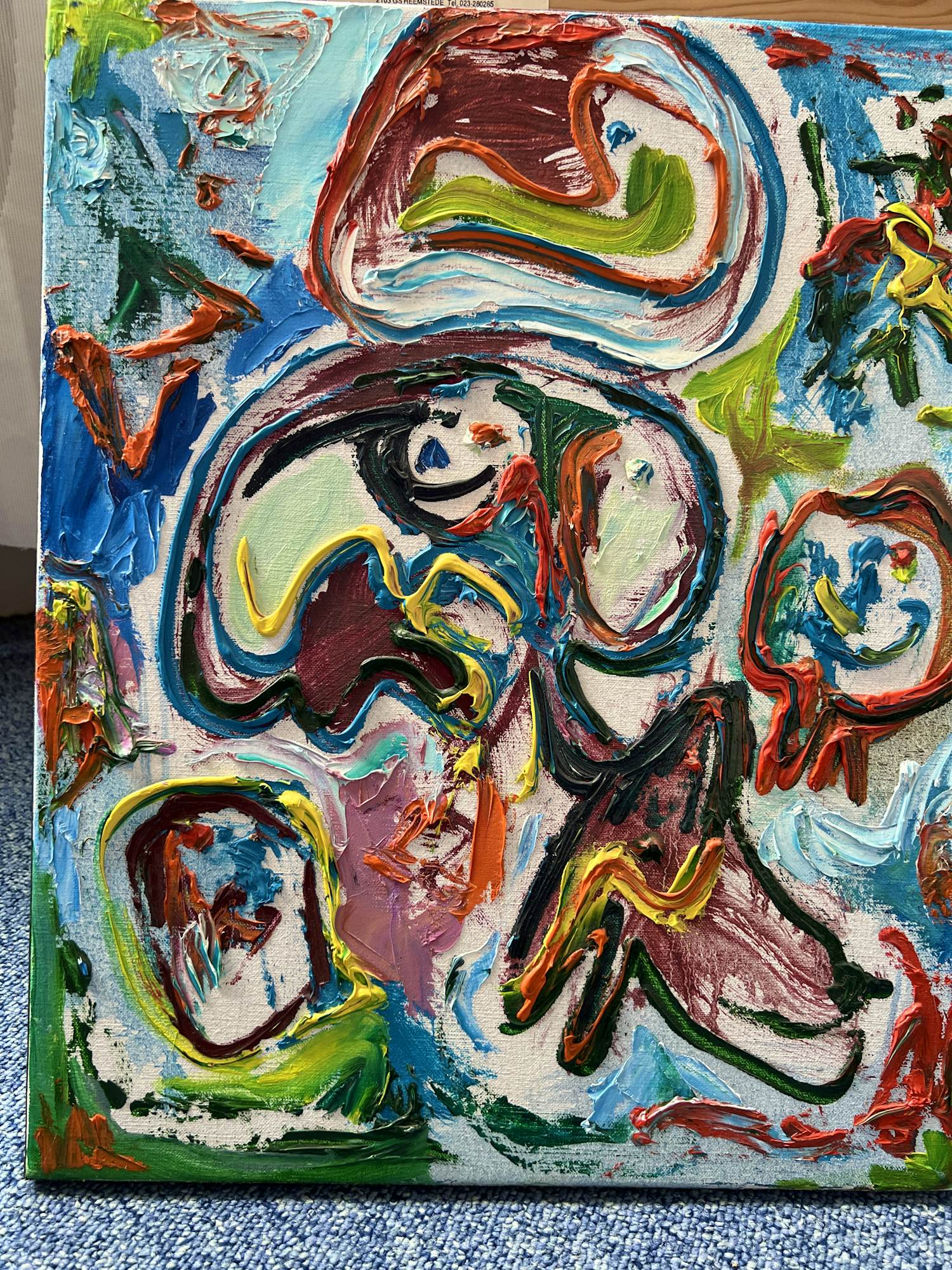 Finn Pedersen - Abstract verkocht voor € 150!