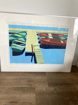 Roel Jonges - Kleurenlitho z.t. verkocht voor € 80!