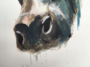 Theo Onnes - Hollandse koe II (ingelijst) kopen? Bied vanaf 90!