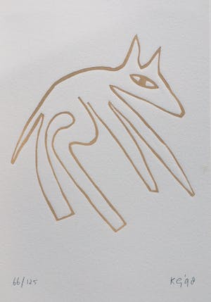 Klaas Gubbels - linosnede uit 1998 - oplage 125. kopen? Bied vanaf 165!