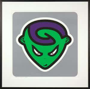 Ottograph - Zeefdruk, Zonder titel - Ingelijst verkocht voor € 50!