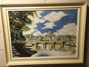 Cornelis van Dijk - Parijs aan de Seine verkocht voor € 50!