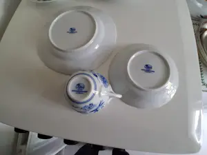 Hutschenreuther - Zwiebelmuster 3 bordjes 3 kop en schotel kopen? Bied vanaf 45!