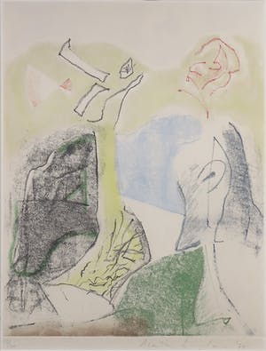 Martin Engelman - Litho, Zonder titel - Ingelijst kopen? Bied vanaf 1!