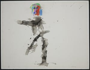 Jef Diederen - Inkt- en krijttekening, Figuur kopen? Bied vanaf 150!