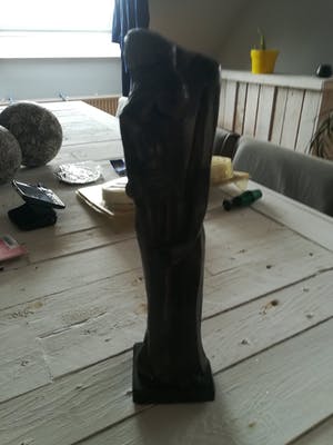 Jozef van Acker - 2 Gietijzer beeldjes kopen? Bied vanaf 150!