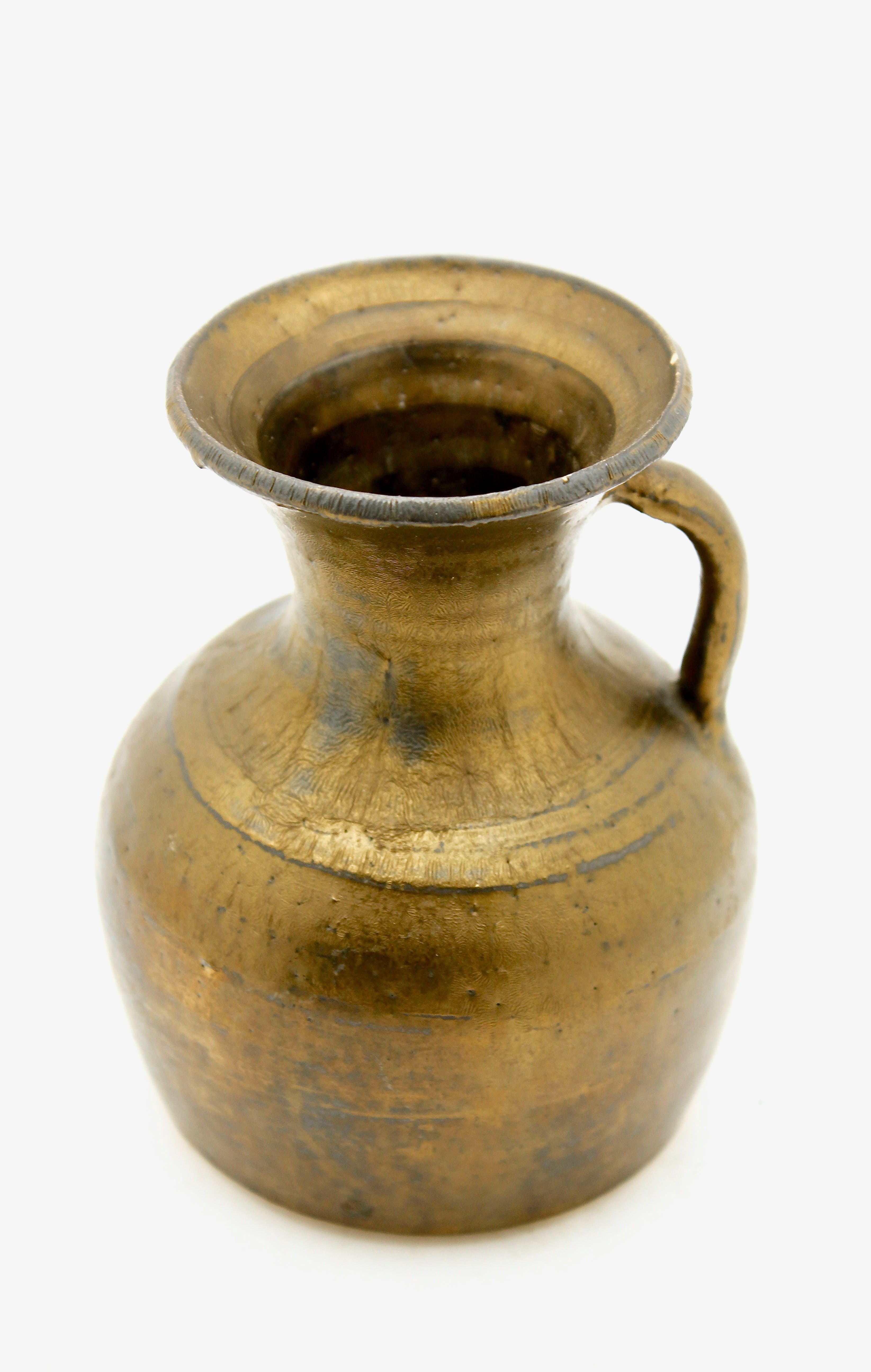 José Rodolfo Gonzales Mele - Vaas met brons glazuur - 1970's  verkocht voor € 9!