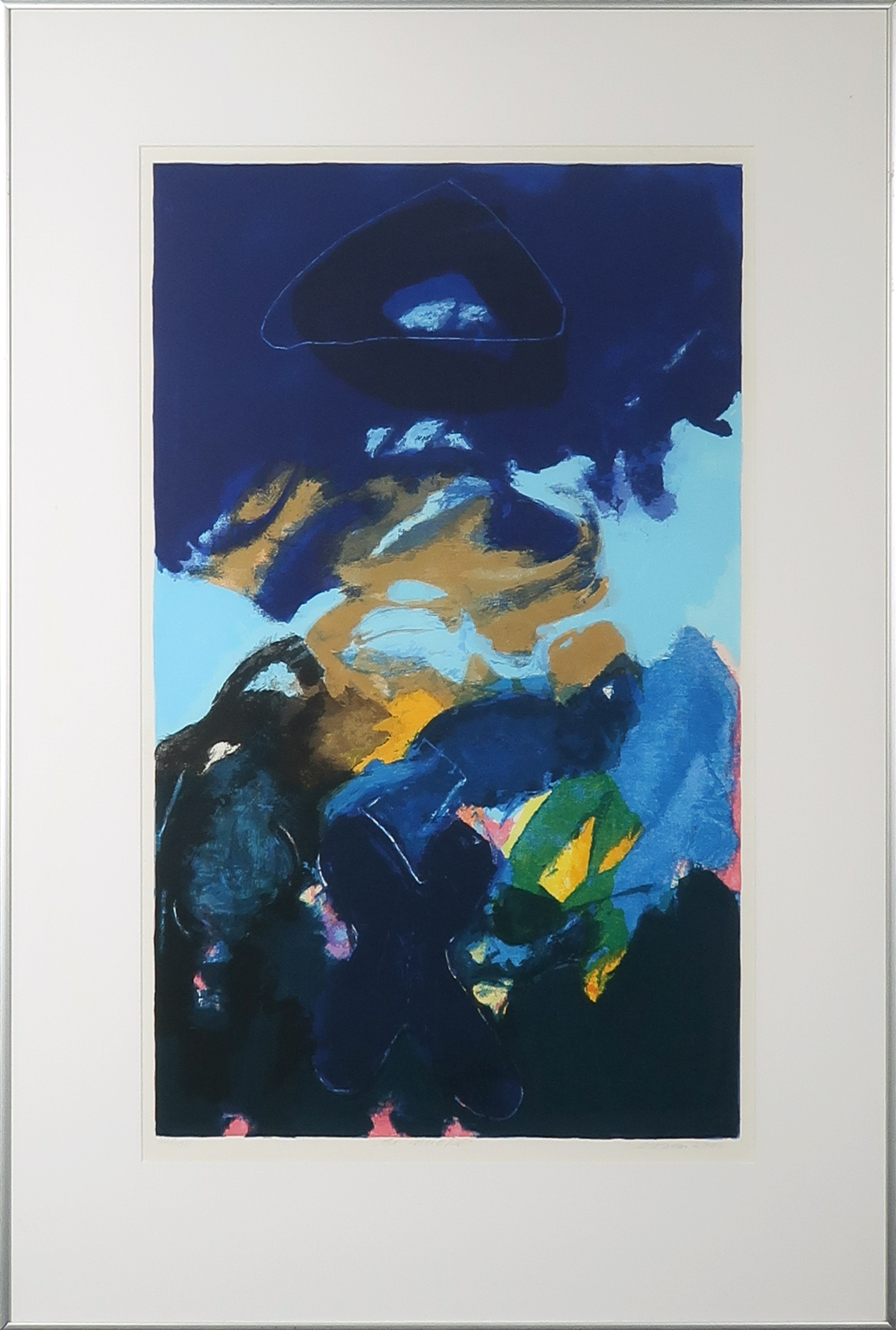 Henk van Vessem - Zeefdruk, De Nacht - Ingelijst verkocht voor € 40!