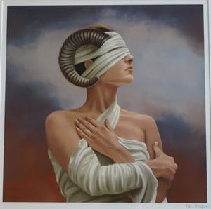 Ans Markus - Litho , “Ram” – gesigneerd & ingelijst , 63 x 61 cm kopen? Bied vanaf 1!