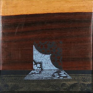 Willy Van Sompel - Stof en hoogdruk op hout, Zonder titel kopen? Bied vanaf 35!