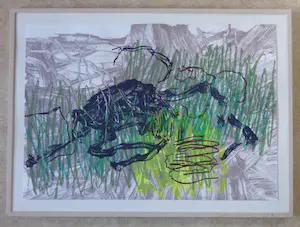 Lex van Lith - FIGURATIE / KLEURZEEFDRUK / 83x113cm / KADER / SIG kopen? Bied vanaf 30!