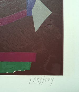 Andre Lanskoy - Abstracte compositie, litho met reliëfdruk kopen? Bied vanaf 1!