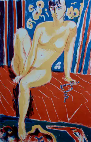 Jan Wiegers - Kleurenlitho: Interieur - 1947 verkauft für € 125!