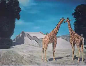 Carel Willink - Twee giraffen in de tuin van Versailles kopen? Bied vanaf 325!