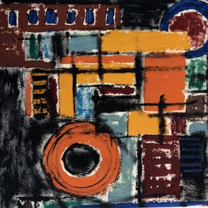 Wim Motz - lot van twee: gemengde techniek en litho kopen? Bied vanaf 75!