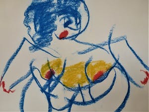 Anton Heyboer - Danseres Vrolijke tekening Zogenaamde Tina Turner kopen? Bied vanaf 200!