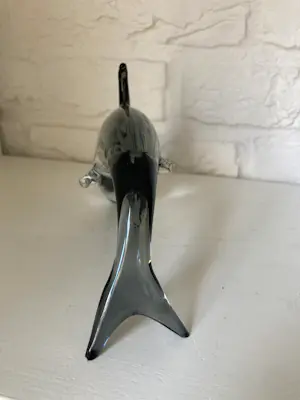 Murano Glas - Murano – Vintage Italiaanse dolfijn van gerookt glas – art-glass uit de jaren 60 kopen? Bied vanaf 25!