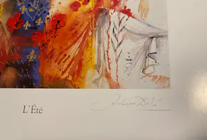 Salvador Dali - L' Eté periode na dood met meegedrukt signatuur kopen? Bied vanaf 75!