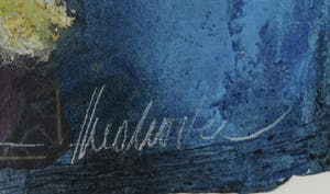 Theo Koster - Zeefdruk en collage, Zonder titel - Ingelijst kopen? Bied vanaf 40!