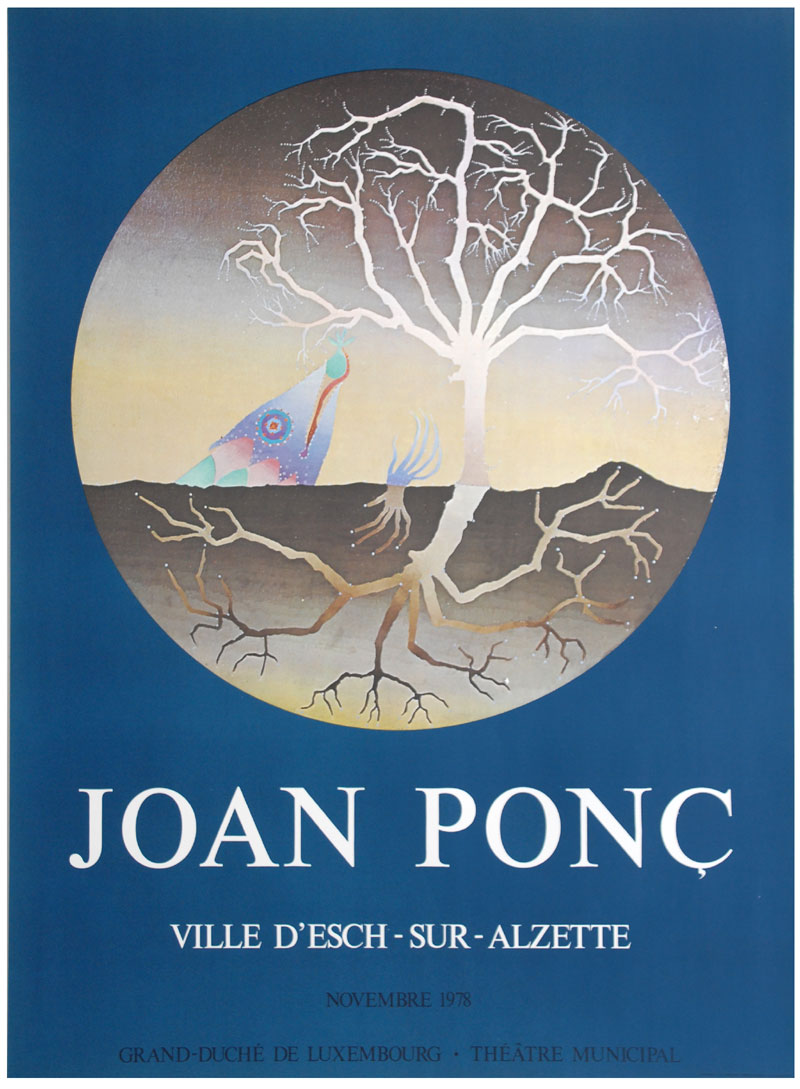 AcheterJoan Ponc - Kleurenoffset-litho Affiche: JOAN PONC in Luxemburg in 1978? Enchérissez de 49!