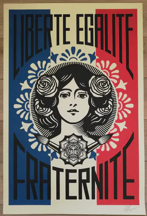 AcheterShepard Fairey - Liberte, egalite, fraternite? Enchérissez de 1!
