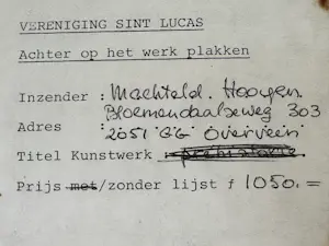 Machteld Hooyen - De kunstenares aan het werk kopen? Bied vanaf 79!