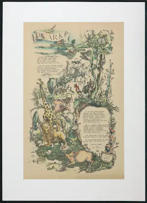 Piet Worm - en Bertus Aafjes - Litho, De Ark kopen? Bied vanaf 35!