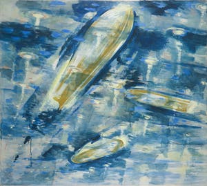 Henk Speth - Olieverf op doek, Op grote diepte kopen? Bied vanaf 1!