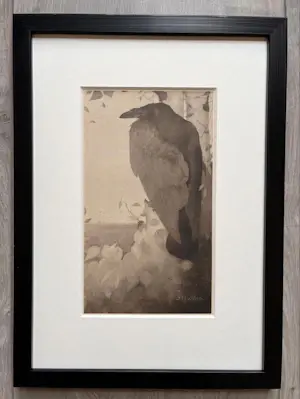 Jan Mankes - Originele Heliogravure Raaf in Berkenboom 1923 kopen? Bied vanaf 185!