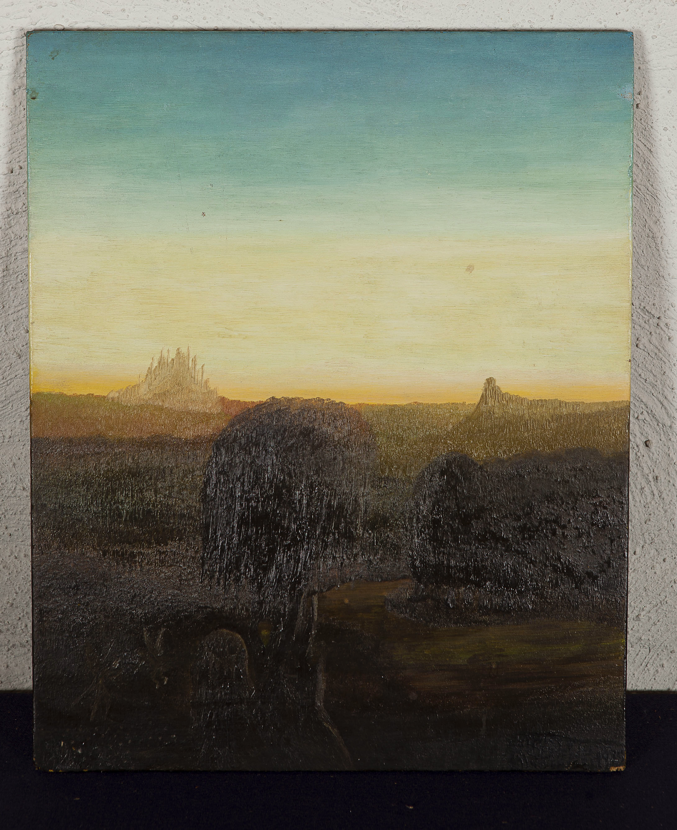 Nico Kervezee - Landschap in herfst - 1975 - Olieverf op vezelplaat - Bussum kopen? Bied vanaf 20!
