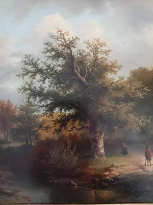 Joseph Antonio Hekking - Jagers in landschap. kopen? Bied vanaf 295!