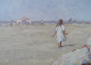 Chris van Dijk - A wonderful summerday on the beach kopen? Bied vanaf 480!