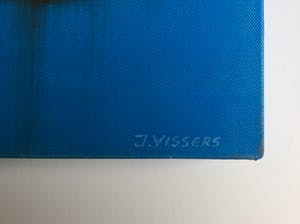 Jack Vissers - In Licht Gevormd (blauw) - olieverf op doek kopen? Bied vanaf 60!