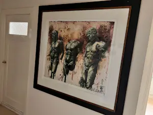 Gerti Bierenbroodspot - The three graces, litho (mooi ingelijst) kopen? Bied vanaf 250!