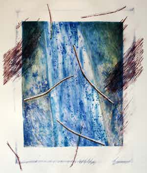 Kees Slegt - Litho, “Zonder titel” – 1983 – oplage 28 ex. verkocht voor € 35!