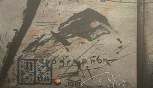 Gerti Bierenbroodspot - kleurenlitho - 'Apographon Saqqara' - 1981 kopen? Bied vanaf 175!