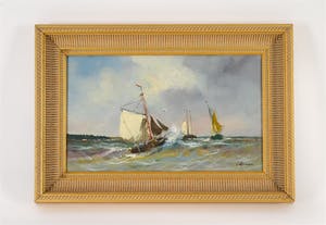 Harrij van Dongen - Olieverf - Zeegezicht kopen? Bied vanaf 135!