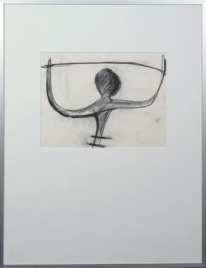 Antonie Eikemans - Houtskool, Webrager 3 - Ingelijst kopen? Bied vanaf 1!